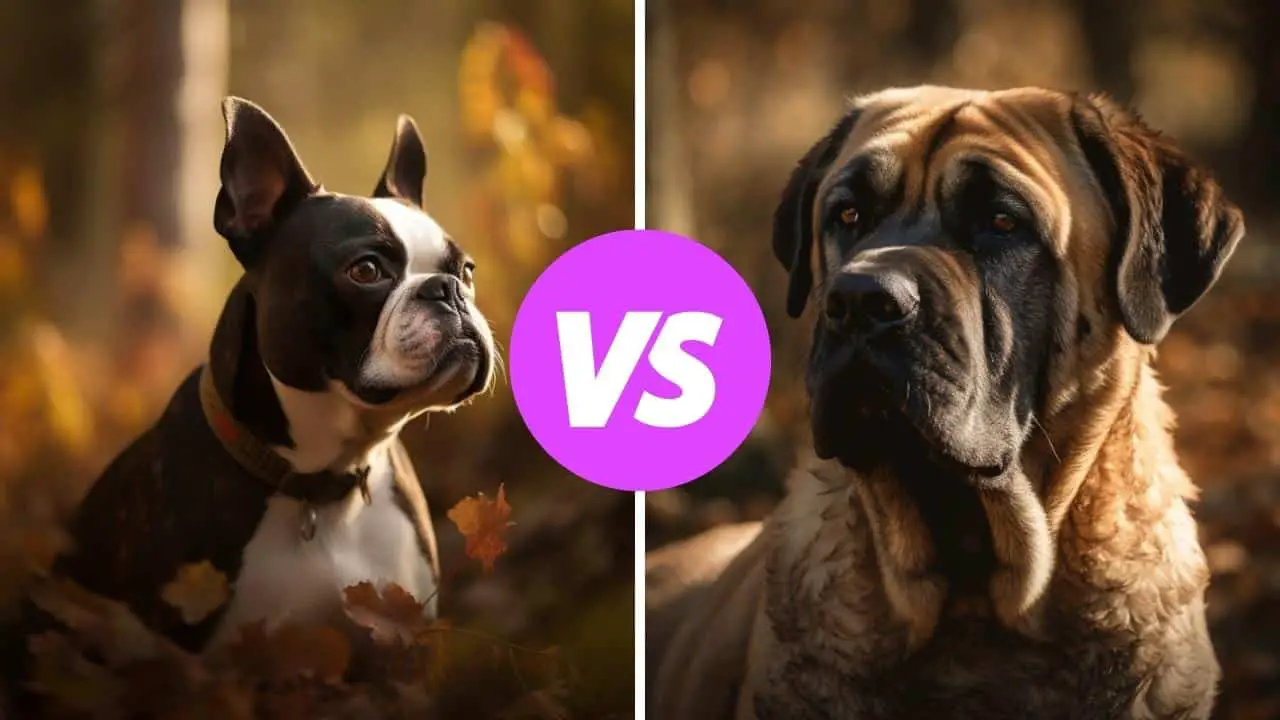 boston terrier vs mastiff