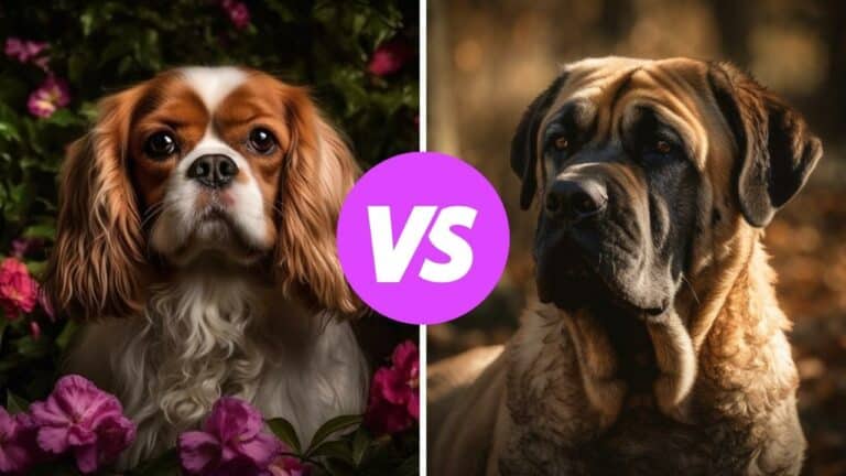 cavalier king charles spaniel vs mastiff