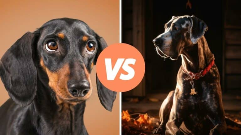 dachshund vs great dane