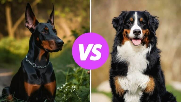 doberman pinscher vs bernese mountain dog