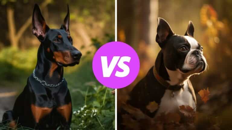 doberman pinscher vs boston terrier