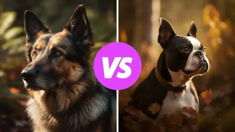 german shepherd vs boston terrier