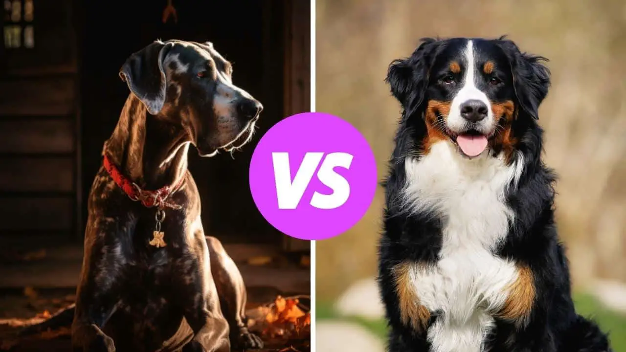 great dane vs bernese mountain dog