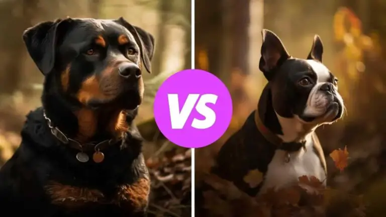 rottweiler vs boston terrier