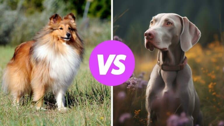 shetland sheepdog vs weimaraner
