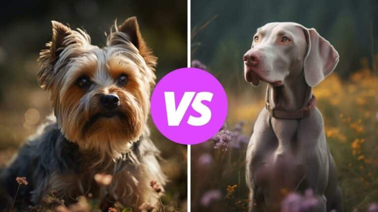 yorkshire terrier vs weimaraner